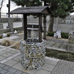 Gabion wokół studni