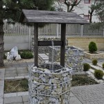 Gabiony wokół studni